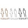 2x Toalett skylt Ingen borrning Toalett Restaurang Antik Kontor Man Kvinna Väggdekal Klistermärke Toalett Skyltning WC Skylt Skylttavla