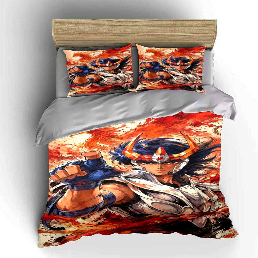 Warrior with fiery phoenix. Bedding sets Duvet cover sets Duvet covers Pillowcases(1*Duvet Cover 2*Pillowcases without duvet insert)
