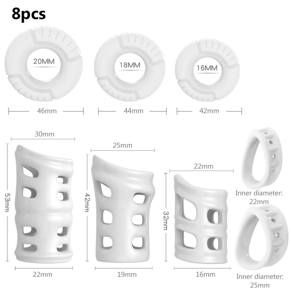 Silicone Male Foreskin Corrector Penis Rings Cock Ring Male Glans Expose Delay Ejaculation Cockrings Sex Toys For Men Adults Toy