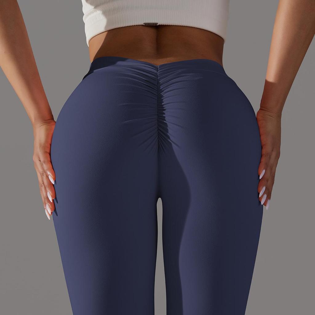 Naked, Skin Friendly, Hip Lifting Yoga Pants With No Awkward Lines, Leggings, High Waisted, Elastic Fitness Pants, Women's Cropped Pants