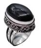 Black Onyx Natural Gemstone Ethnic Antique Design Ring US Size-6 R 4382