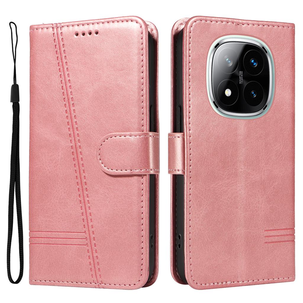 עבור Xiaomi Redmi Note 14 Pro+ 5G/Note 14 Pro 5G/Poco X7 5G נרתיק ארנק מתקפל קווי T כיסוי טלפון עור