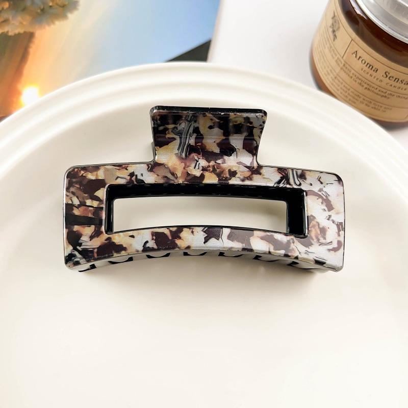 Sweet Fruit Heart-shaped Printed Grab Clip Shark Clip Simple and Fresh Semi-tied Hair Clip and Hair Accessory