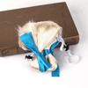 Gold Light Blue Bowknot Pet Hair Cap Headwear Pet Hats Decoration Gift Fashion