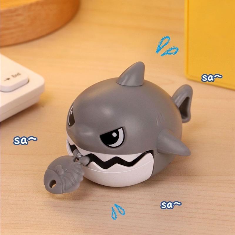 Pull String Shark Bite Keychain Cute Interactive Toy Lightweight Backpack Pendant for Student Daily Carry