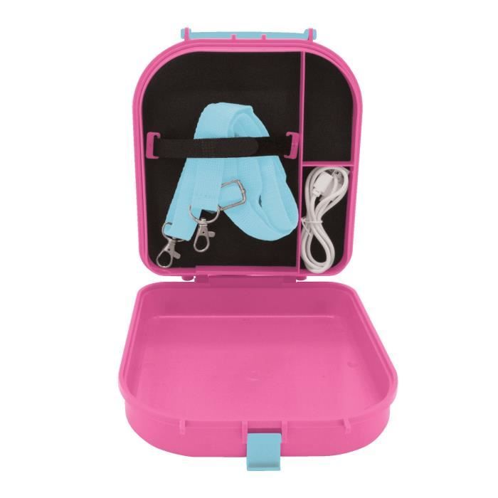 Enceinte licorne portable sans fil avec micro - lexibook - bluetooth, aux-in, usb/tf - rose