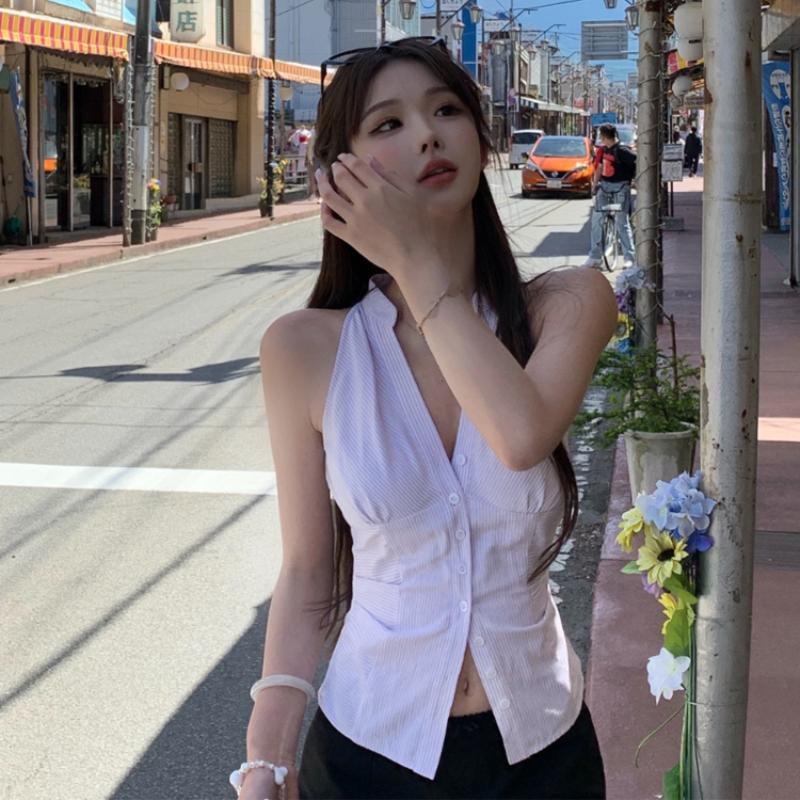 Striped 2 Piece Skirt Set Women Korean Fashion Sexy Y2k Crop Top Shirt + Low Waist Short Skirt Blouse Suits 2000s Retro Y2K