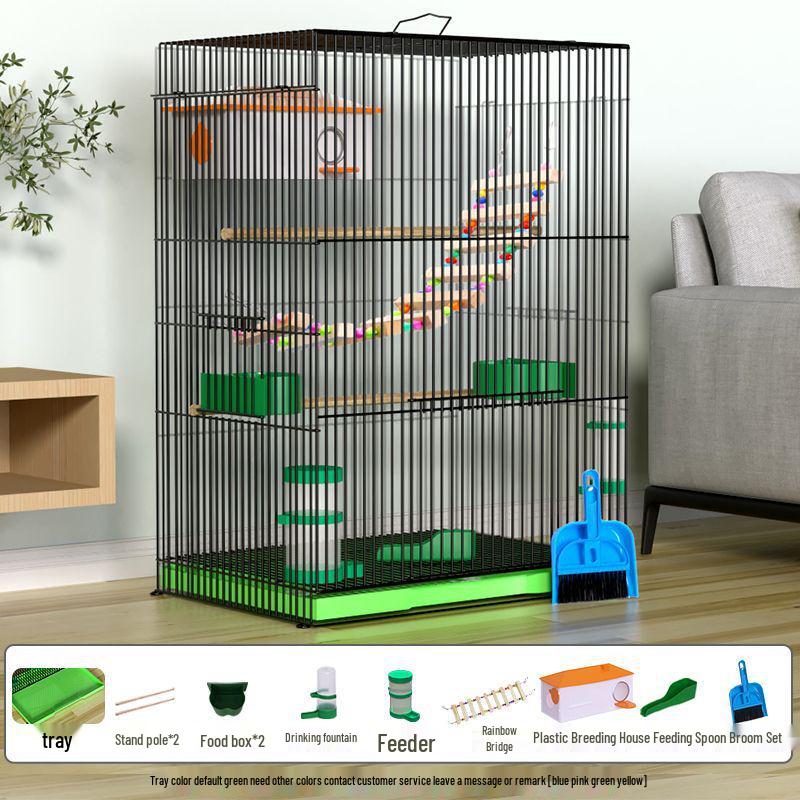 Large Parrot & Bird Cage for Budgies, Peonies, Wrens, Starlings & More