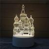 New City Sky Love Balloon Ancient Castle 3d Night Light Usb Straight Plug