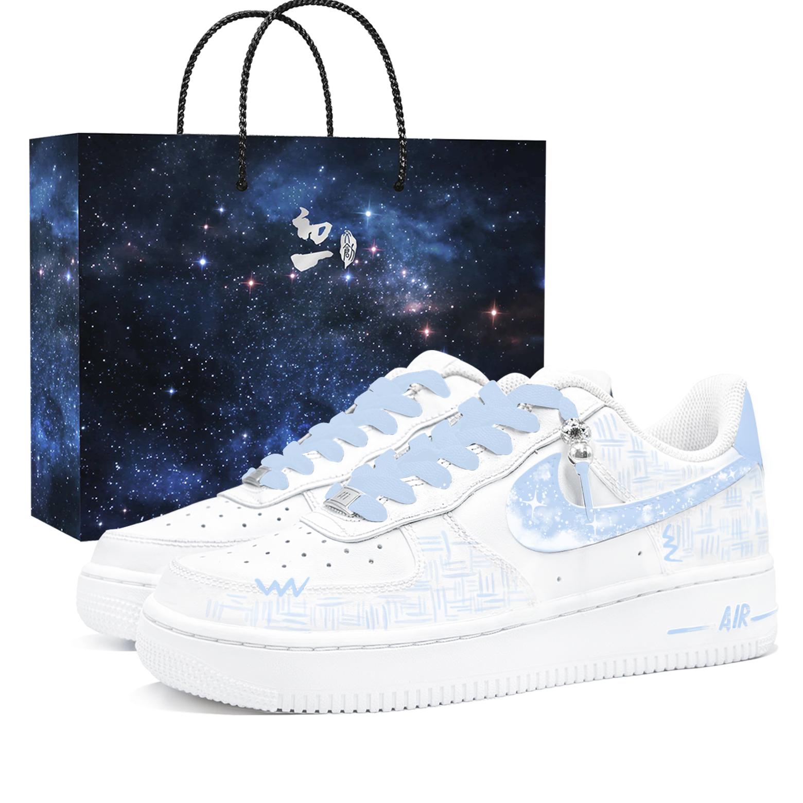 

Nike Air Force 1 Shopping Bag, Monet Flower Letter, First Culture CH Abrasion Resistant Slip Resistant Low top DD8959-100(TeamTwo-bag) 39