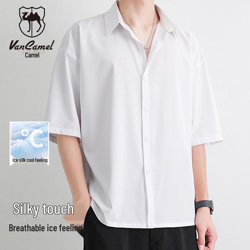 VANCAMEL Men s Casual Loose Fit Shirt 2XL