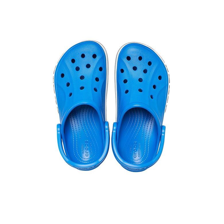 Crocs Bayaband Clog Eva Logo Perforierte Clogs Unisex Schuhwerk Blau Grau 205089-4JO