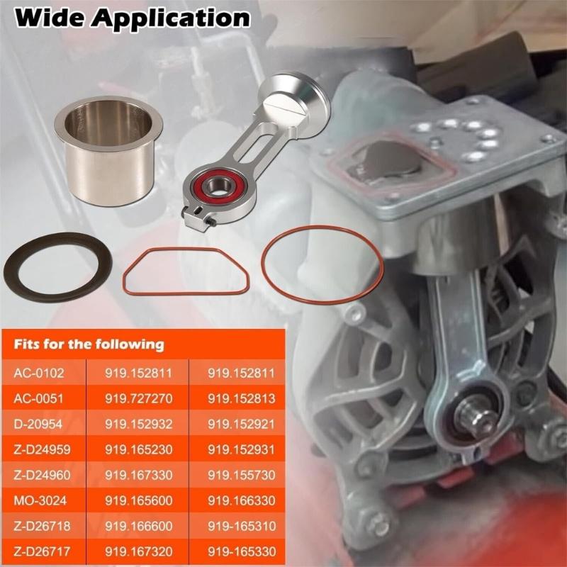 Air Compressor Piston Kit Oil Freeing Connecting Rod Replacement Suitable for 919.167320 919.152811 KK-4835 KK-5081 A027