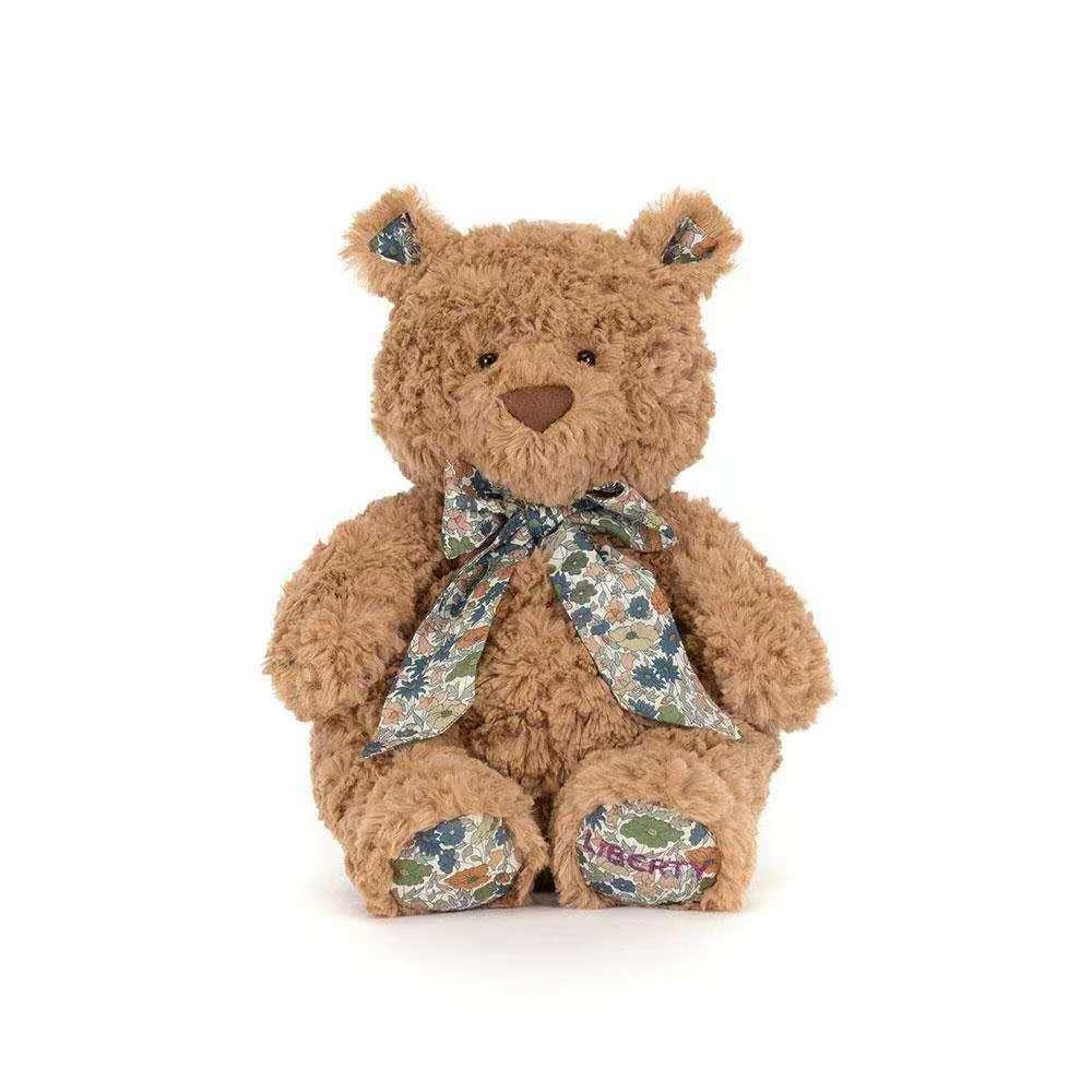 

JELLYCAT x Liberty Барселонский медведь Цветочный Зеленый Милый Милый Кукла Плюшевая кукла Средний Рост