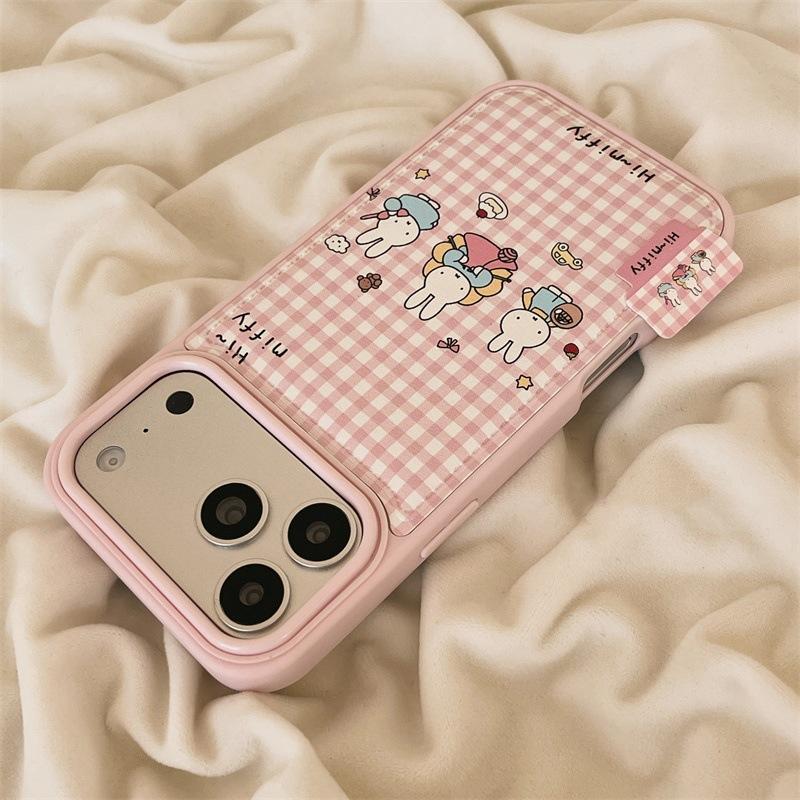 Plaid rabbit for apple 17promax cartoon cute iPhone personality new popular apple 17promax