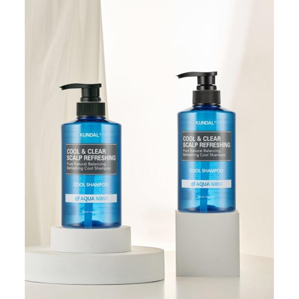 Kundal Cool   Clear Scalp Refreshing Cool Shampoo 2 Pack Set 500ml aquamint