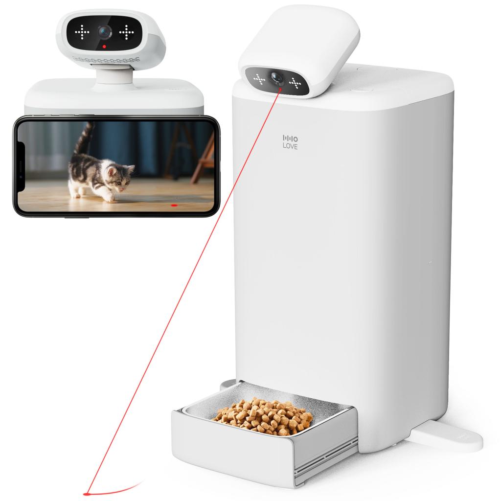 Smart Pet Feeder-Automatic Timed Feeding, Hd Live Camera, Remote Real-Time Video Voice Interaction, Home Suitable Cat And Dog Toys