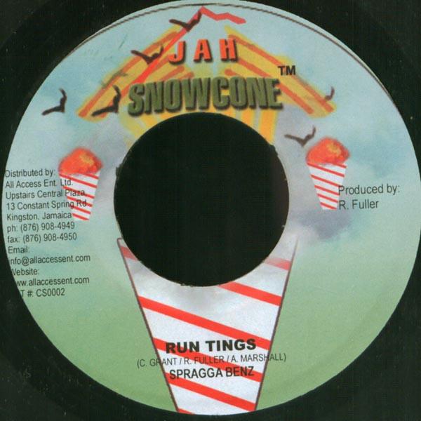 7inch Record SPRAGGA BENZ / KILLER B - Run Tings / Tek Dat NONE Jah Snowcone Jamaica Reggae, Ska & Dub Used