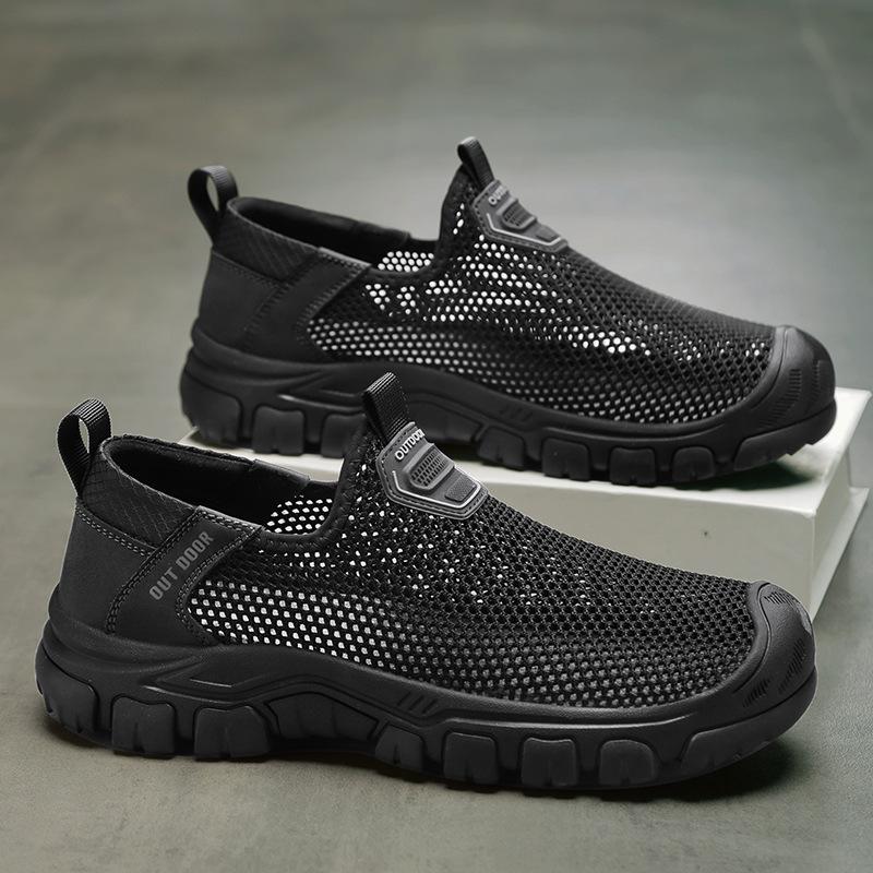 Amazon Hot-selling Large-size Outdoor Sports Men's Shoes Summer New Breathable Men's One-pedal Mesh Shoes