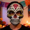 Realistic Skeleton Print EVA Party Mask Lightweight Face Cover Practical Design For Halloween Costume Cosplay Event