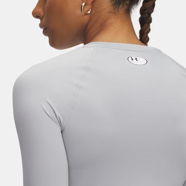 Under Armour HeatGear Fashionable Casual Long Sleeve Raglan T-Shirt Women tops 1365459-012
