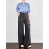 Basic House Women's Drapey Wide-Leg Trousers