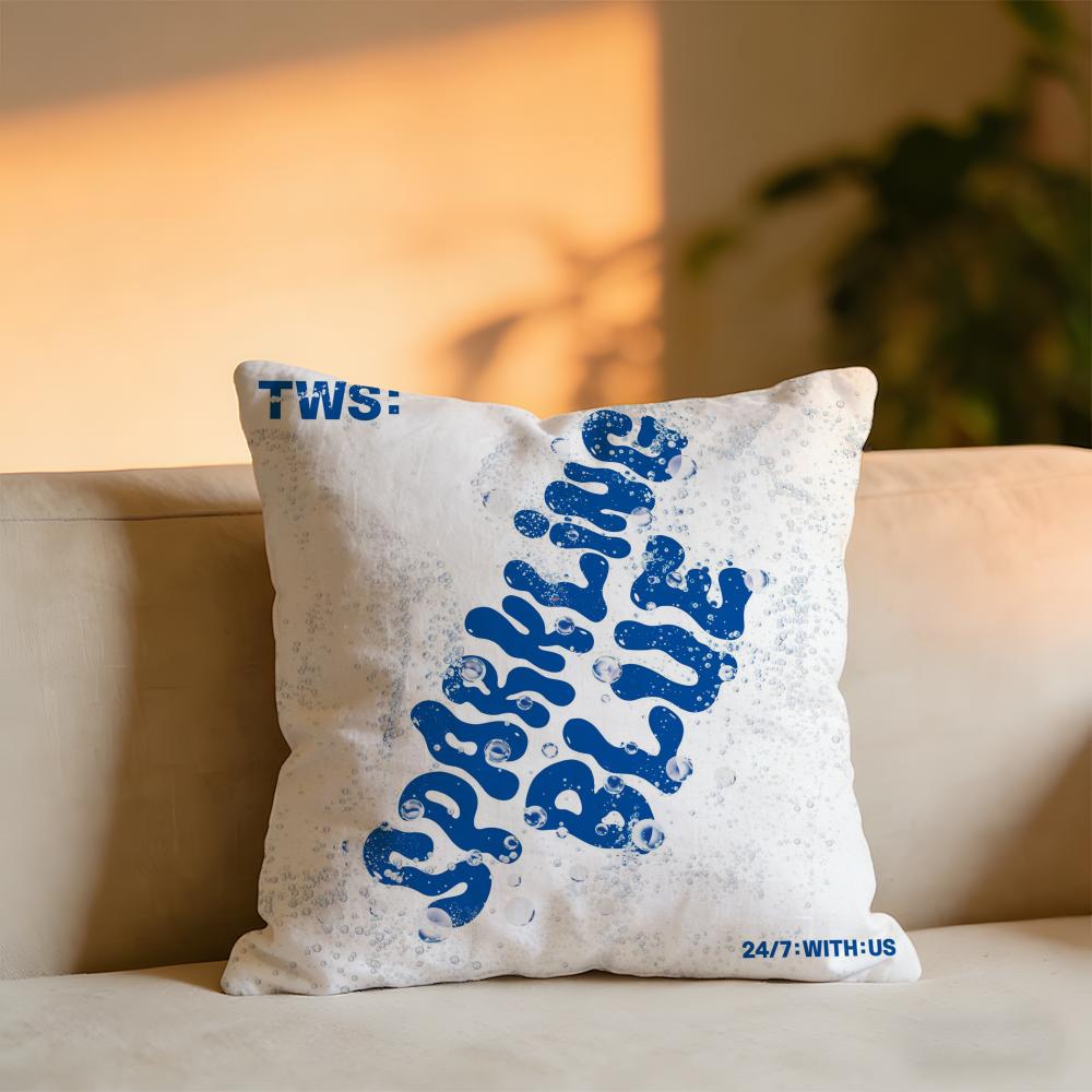 KPOP TWS Album Cushion Cover Cozy Velvet Throw PillowSoft Warm Cushion For Sofa Bed