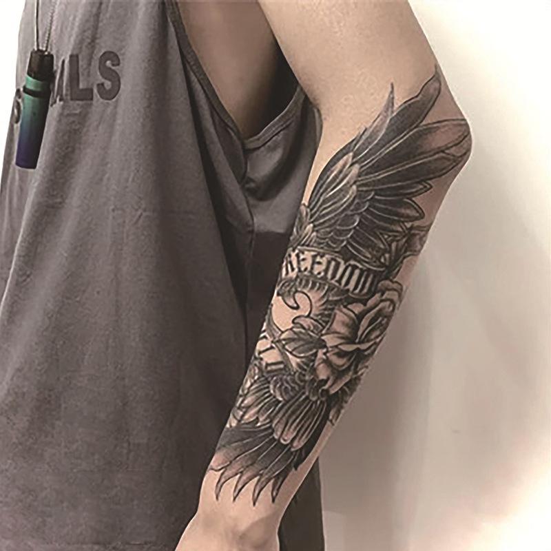 Waterproof Herbal Juice Tattoo Decals - Semi-Permanent, Non-Reflective for Men & Women’s Arms, Chest, Back