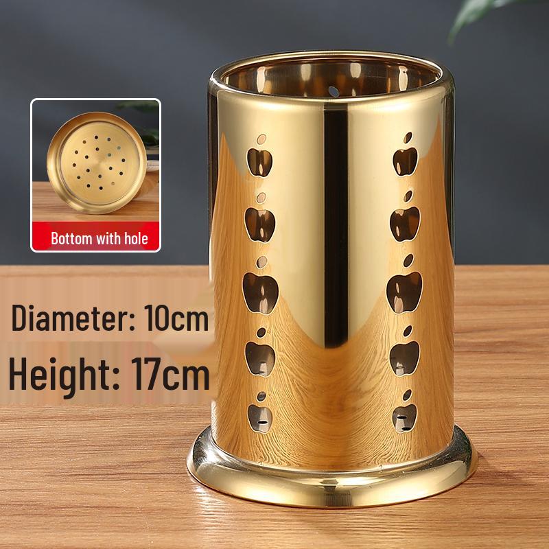 Stainless Steel and Bamboo Skewer & Chopstick Holder