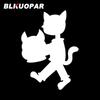 BLKUOPAR for  Cartoon Cat Walking Off His Head Car Stickers Creative Sunscreen Decals Waterproof Die Cut Funny Car Accessories