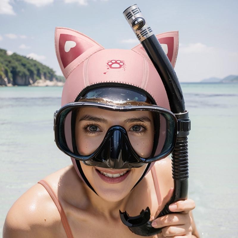 3mm Neoprene Wetsuit Hood Hat Diving Hat for Snorkeling Swimming