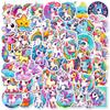 50 Decals Children Cartoon Doodle Cute Animals Do-It-Yourself Water Cup Suitcase Ins Sticker Bag Premium Durable