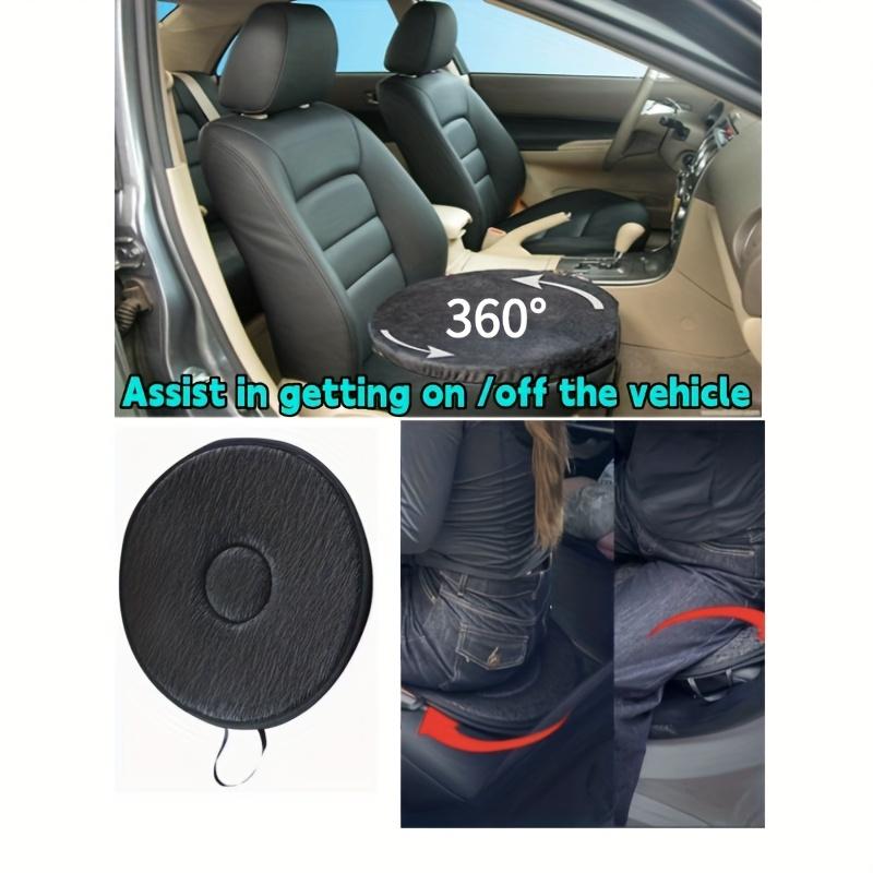 [1pc Rotating Car Seat Cushion] 360 Degree Rotating Car Seat Cushion Multifunctional Mobile Seat Cushion