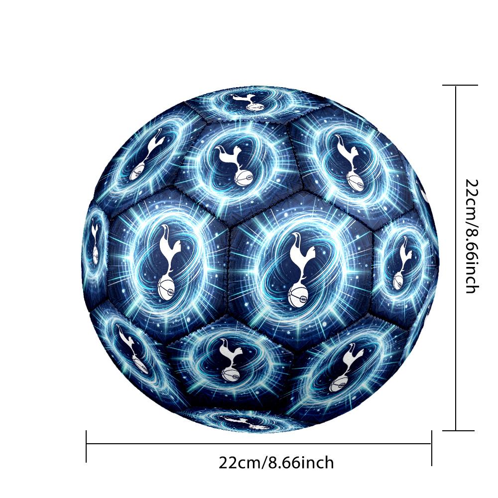 Tottenham Hotspur Theme Soccer Ball Size 5 Soccer Ball Soft Touch Professional Training Football for Outdoor Sports