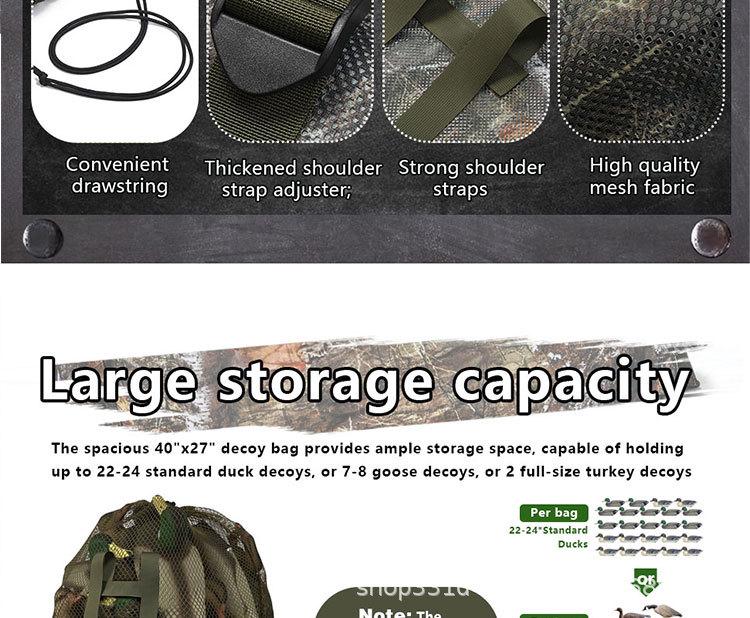 Outdoor Camouflage Net Bag for Hunting & Camping