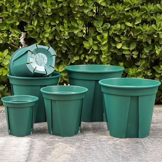 Breathable Control Flower Pot with Air Pruning Design Resin Planter for Blueberries Strawberries Roses Drainage Holes Thickened Beginner Plant Pot for