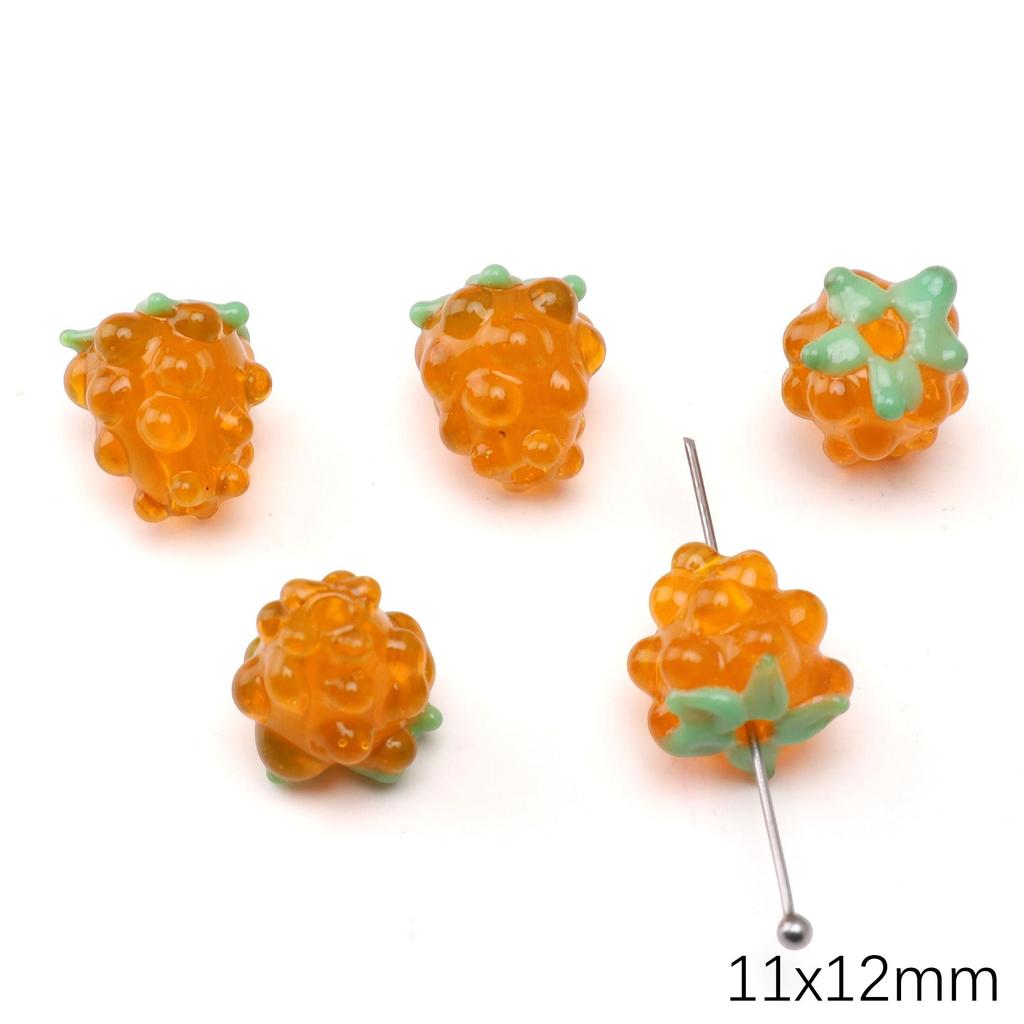 Glass Beads Fruit Charm For DIY Necklace Bracelet Earrings Jewelry Making Craft Accessories