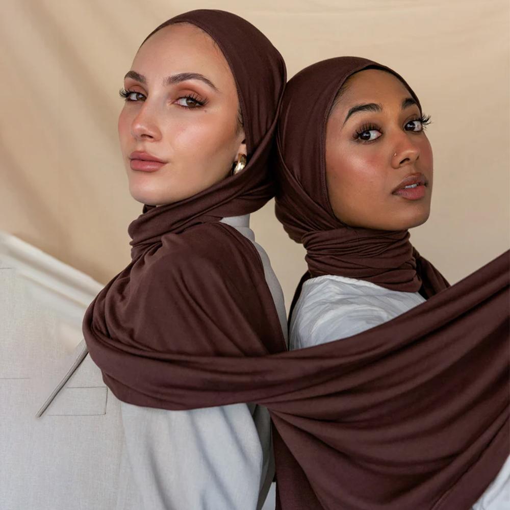 

Fashion Jersey Hijab Scarf Long Muslim Shawl Plain Soft Turban Tie Head Wraps For Women Headband