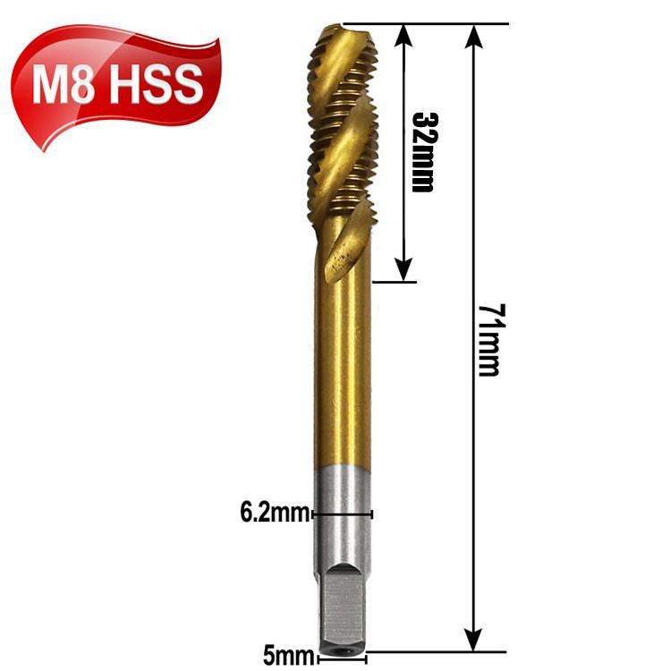 Spiral Tap Drills HSS Screw Tap Screw Spiral Point
