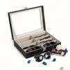 Multifunctional Sunglasses Storage Box Men's and Women's Glasses Display Box PU Leather Dustproof Jewelry Watch Storage Box