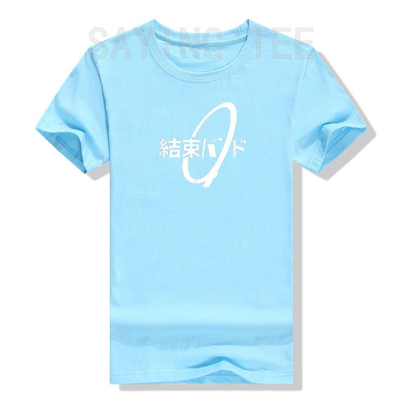 Cable Tie Kanji Hiragana Kessoku Band Rocker Band TShirt Japanese Fashion Graphic Tee Tops Letters Printed Aesthetic Clothes