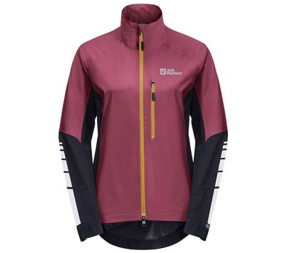 Jack Wolfskin Morobbia 2.5l Jkt W - chubasquero de bicicleta para mujer rojo 1115561-2198 ORIGINAL