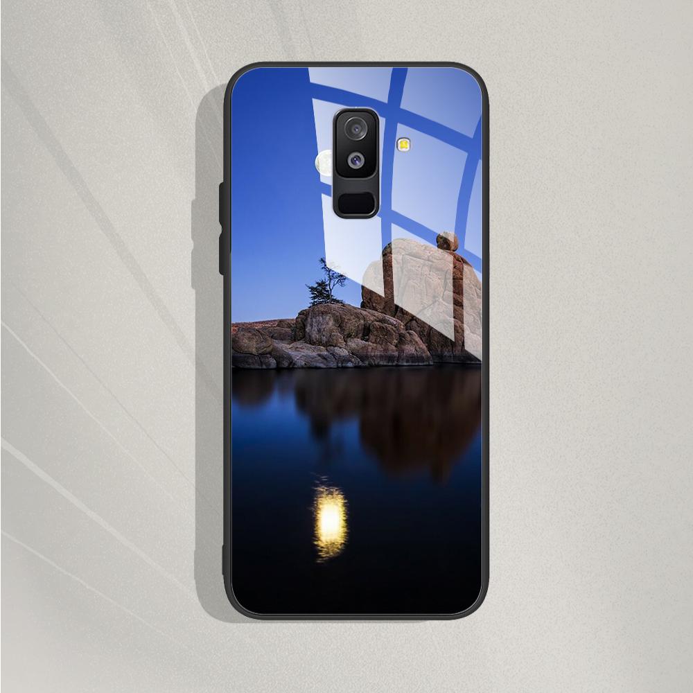 A6 Plus Hülle Für Samsung Galaxy A6 2018 Handyhülle A600F SM-A600F Gehärtetes Glas Hülle Für Samsung A6 Plus 2018 A6+ A605F Abdeckung
