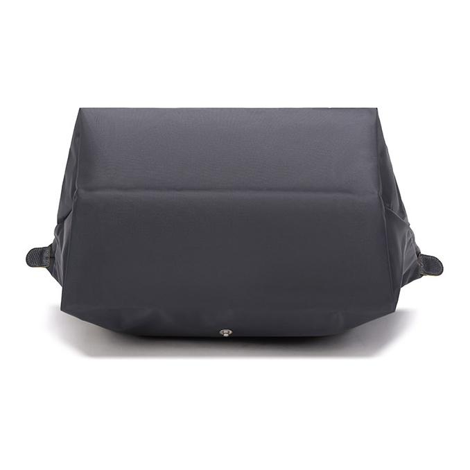 Longchamp Borsa Tote Pieghevole Le Pliage Club 30 Manico Corto Tela di Nylon e Pelle Donna Borsa Tote Grigio Metallico 1623619300