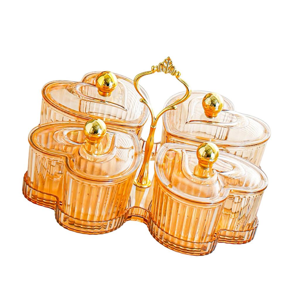 Divided Serving Tray Food Display Desktop Decor Decorative Appetizer Tray Snack Platter Nut Serving Dish for Cookies Chip Sweets