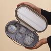Intertwined Lotus Ceramic Gaiwan Travel Tea Set