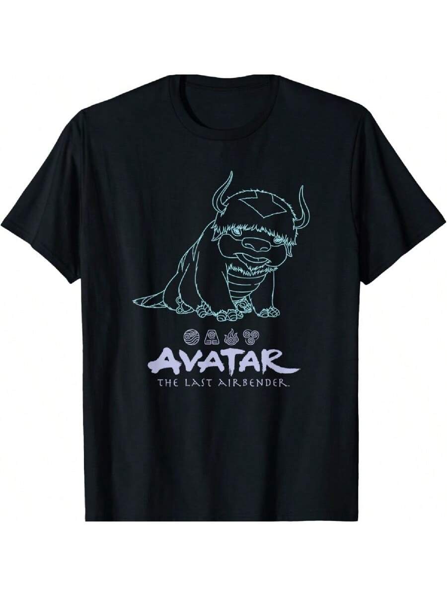 Avatars The Last Airbender Appas Outline Portrait T-Shirt S разноцветный