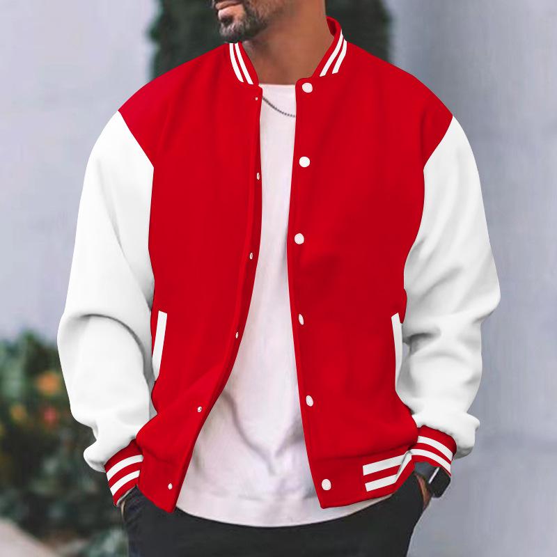 Herren Modische Vielseitige Baseballjacke für den Herbst