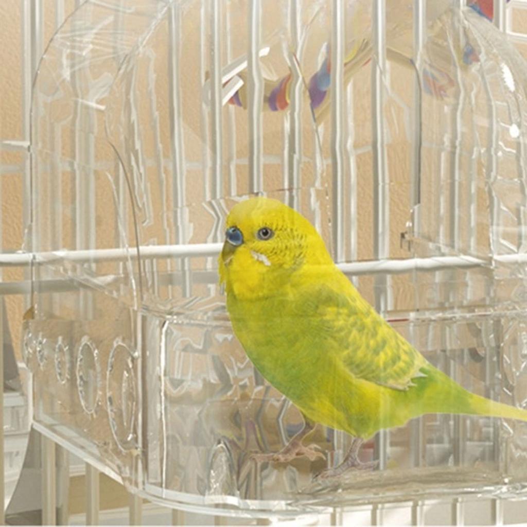 Bird Bath Box Cage Parrot Bathing Tub Container Cage Accessories for Small Birds Parakeet Canary Budgerigar Lovebirds