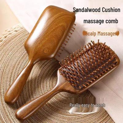 Sandalwood Massage Kam voor Vrouwen: Hoofdhuid Meridiaan & Haar Gladmakend Gereedschap